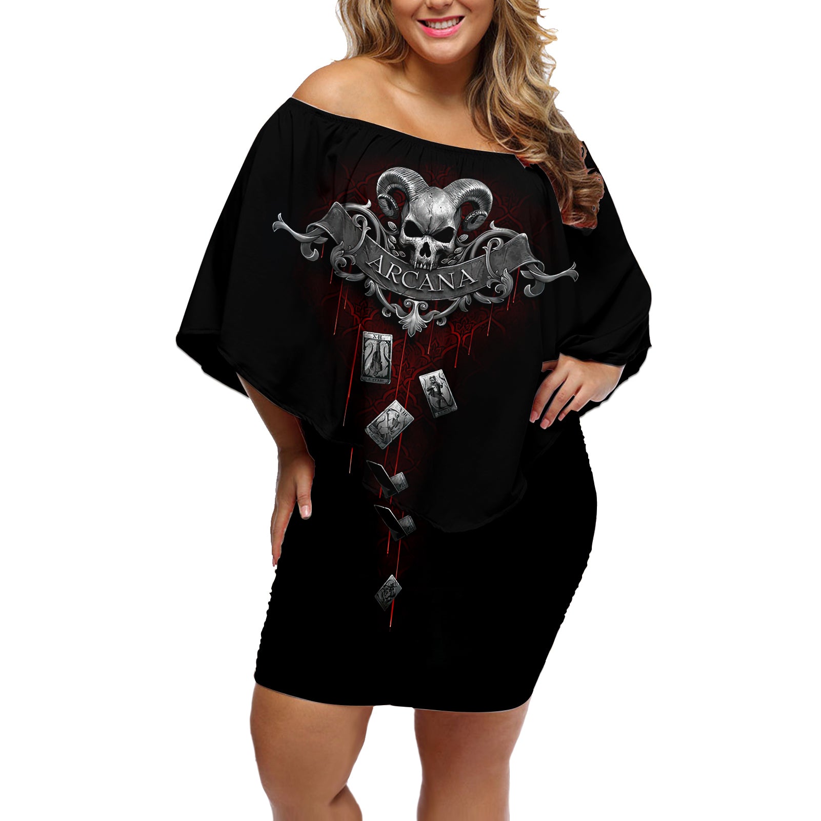 skull-off-shoulder-short-dress-death-reaper-arcana