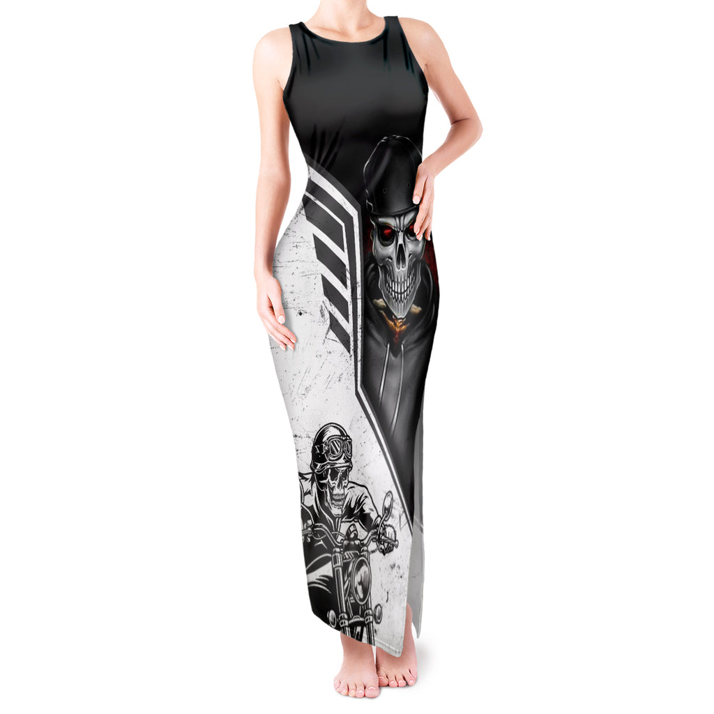 skull-tank-maxi-dress-riding-motocycle