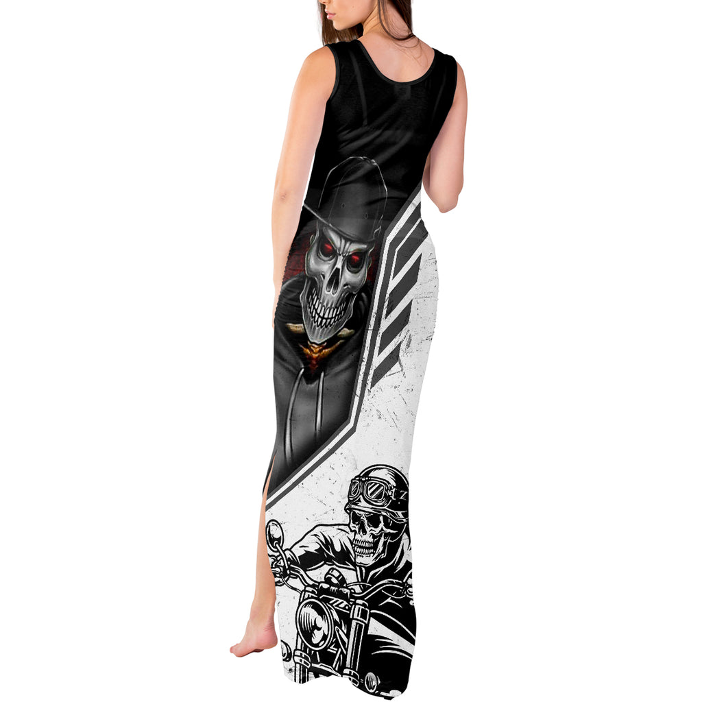 skull-tank-maxi-dress-riding-motocycle