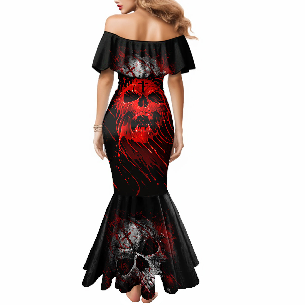 skull-mermaid-dress-bloody-skull-scream