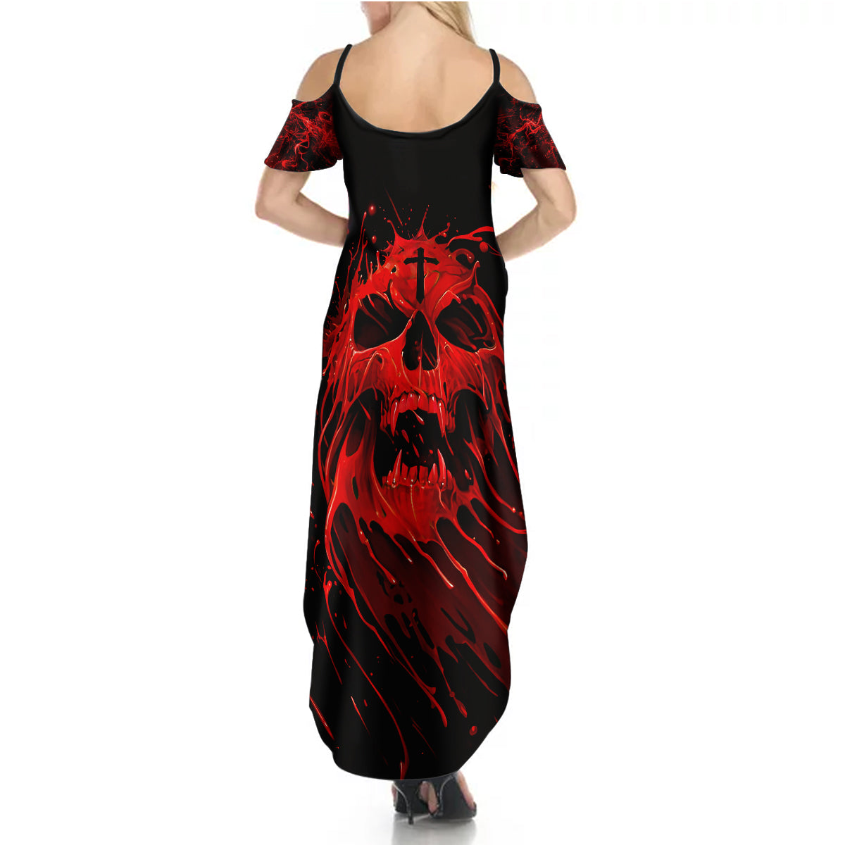 skull-summer-maxi-dress-bloody-skull-scream
