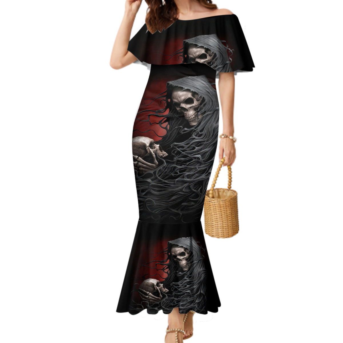 skull-mermaid-dress-death-angel-hold-skull