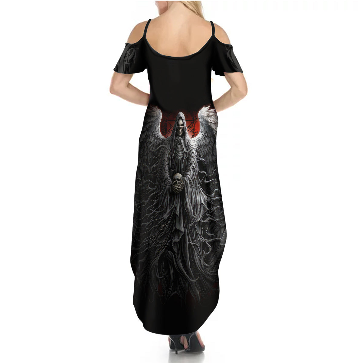 skull-summer-maxi-dress-death-angel-hold-skull