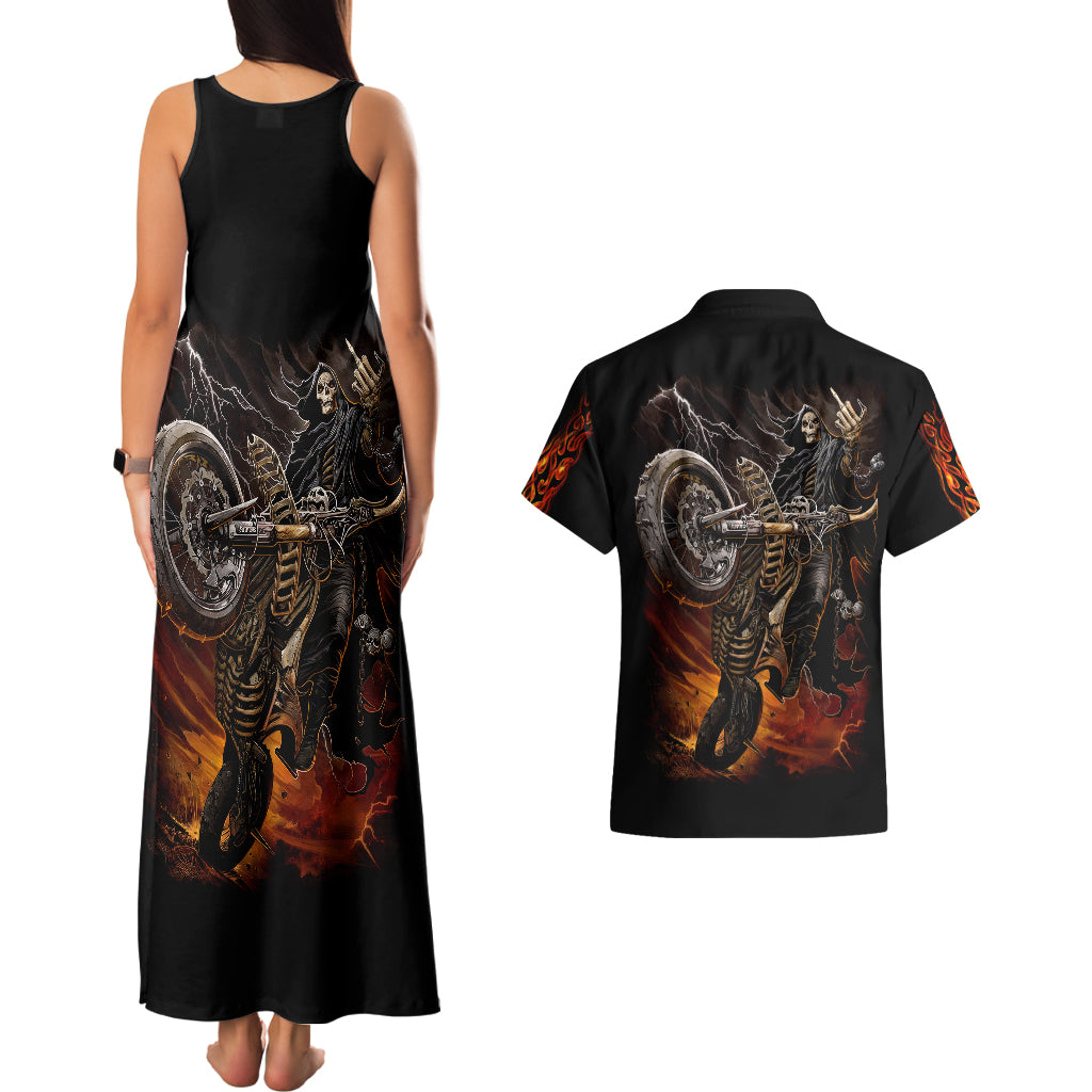 flaming-skull-couples-matching-tank-maxi-dress-and-hawaiian-shirt-death-angel-riding-motocycle