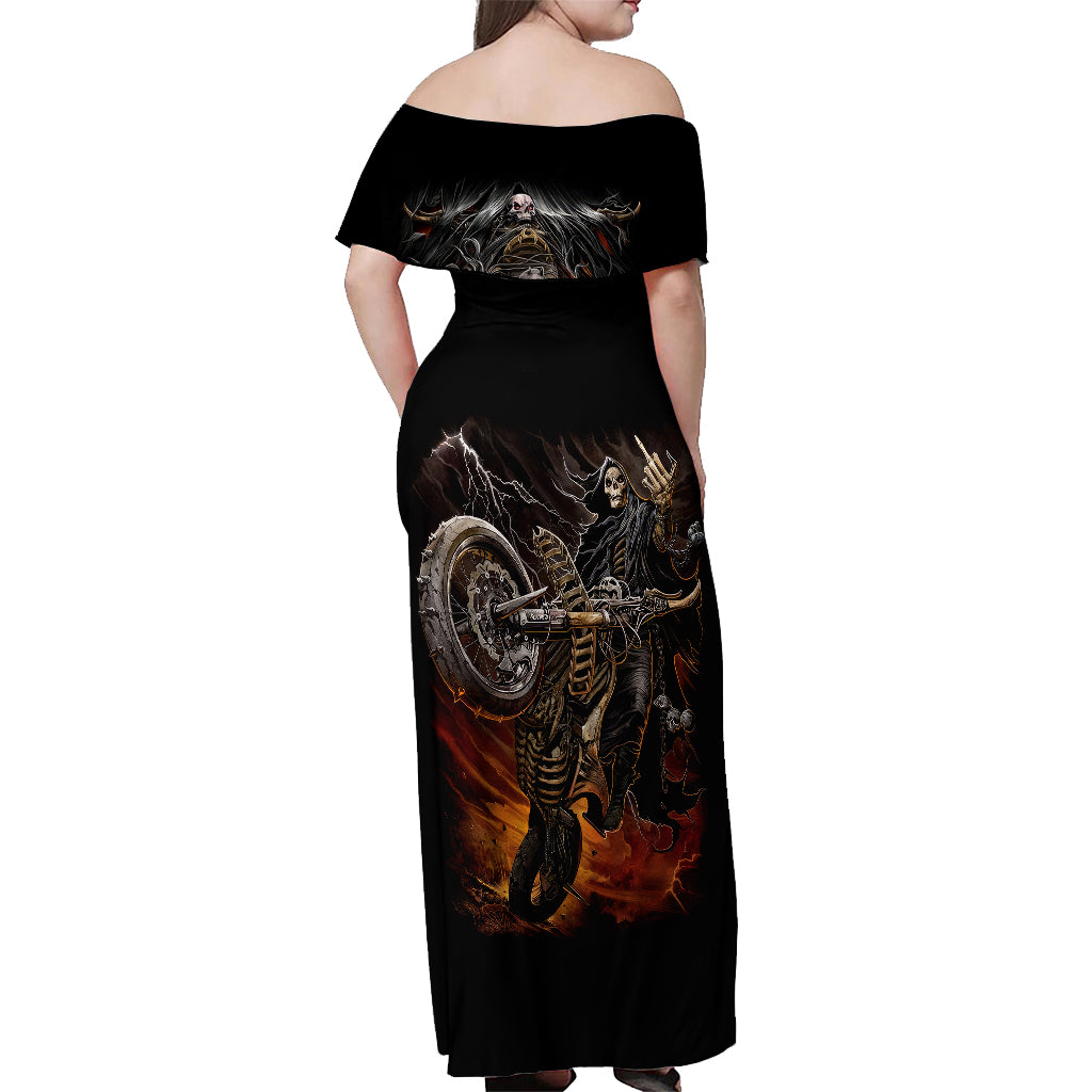 flaming-skull-off-shoulder-maxi-dress-death-angel-riding-motocycle