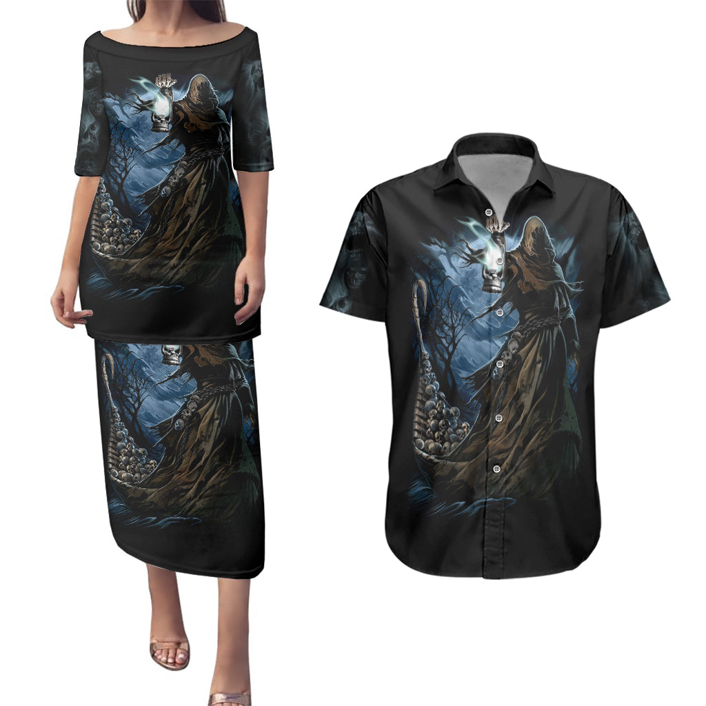 grim-reaper-couples-matching-puletasi-dress-and-hawaiian-shirt-the-ferryman-of-the-underworld-with-charon-skull-black