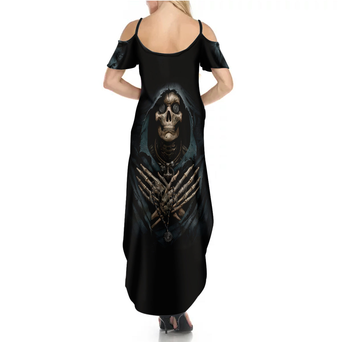 grim-reaper-summer-maxi-dress-the-ferryman-of-the-underworld-with-charon-skull-black