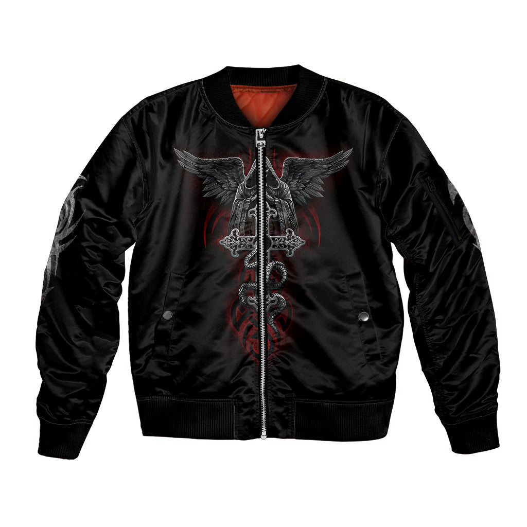 skull-sleeve-zip-bomber-jacket-cross-snake-bloody-skull