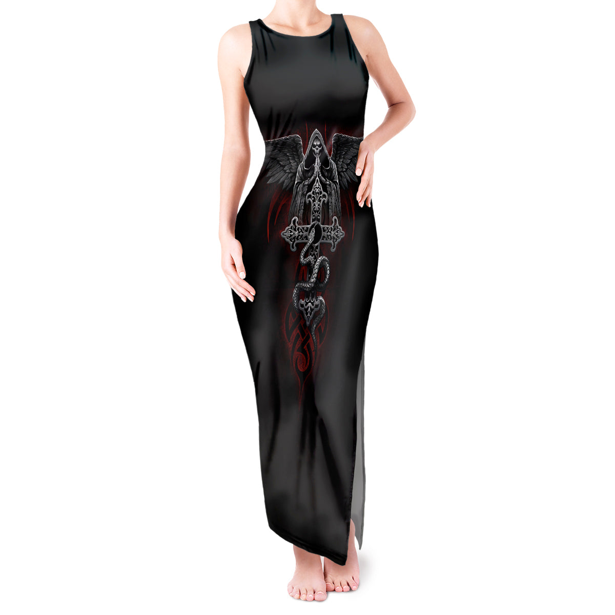 skull-tank-maxi-dress-cross-snake-bloody-skull