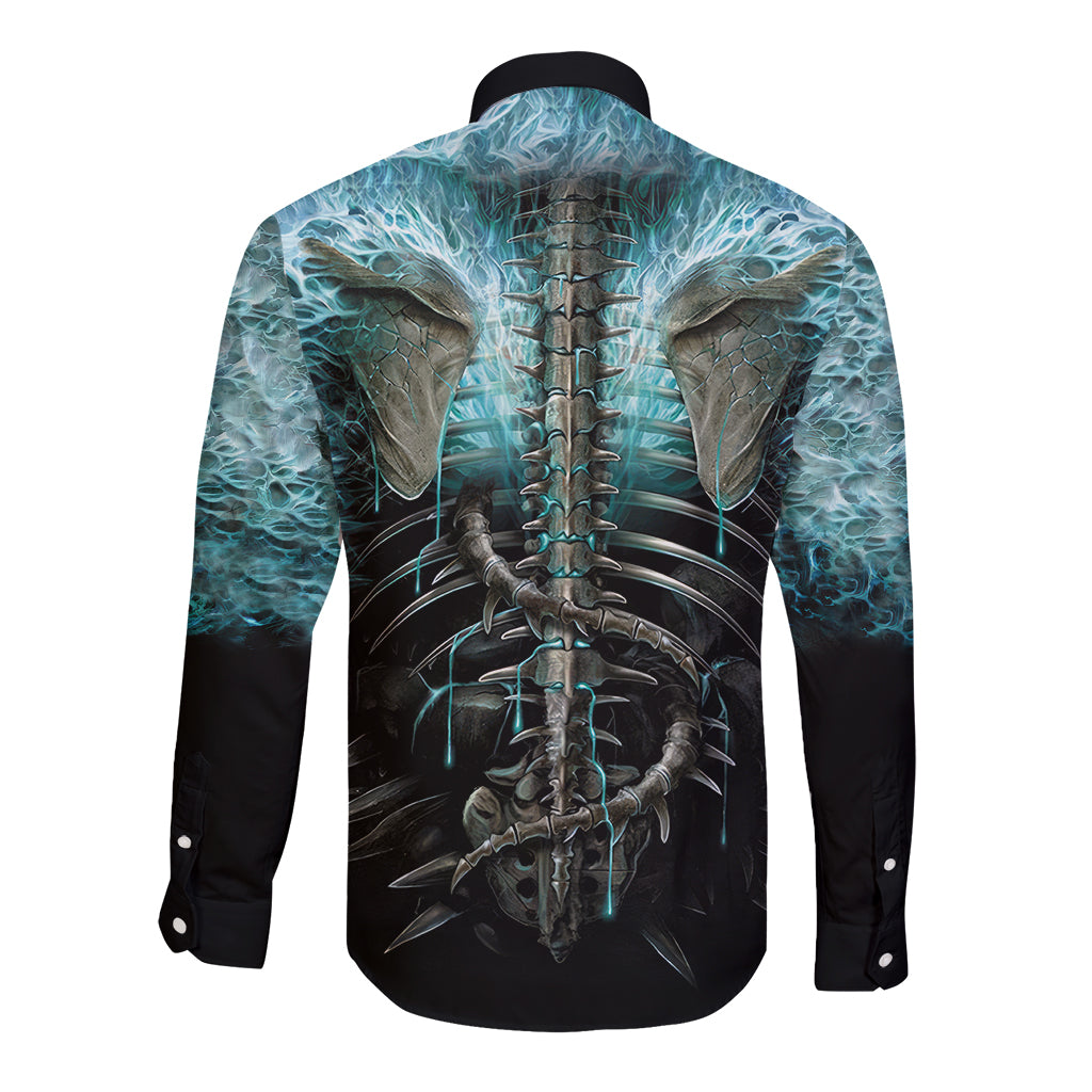 flame-twin-skull-long-sleeve-button-shirt-skeleton-inside
