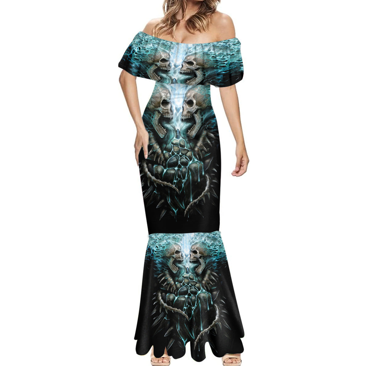 flame-twin-skull-mermaid-dress-skeleton-inside