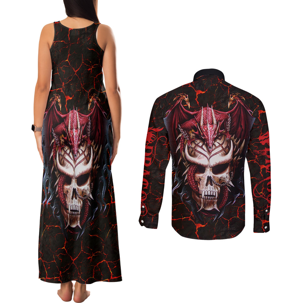 infernal-draconic-skull-couples-matching-tank-maxi-dress-and-long-sleeve-button-shirts-embracing-the-fiery-soul