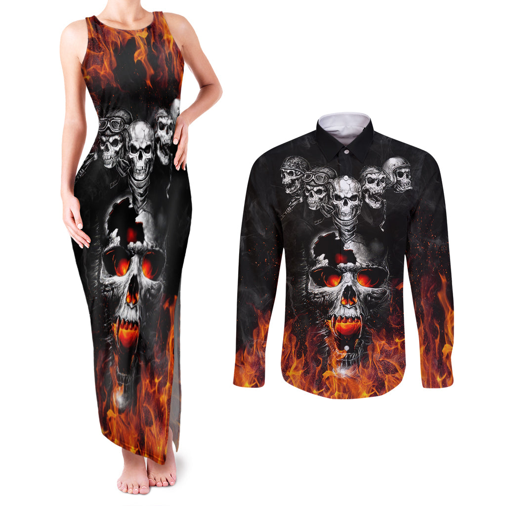 flaming-skull-hoodie-couples-matching-tank-maxi-dress-and-long-sleeve-button-shirts-spectral-pyre