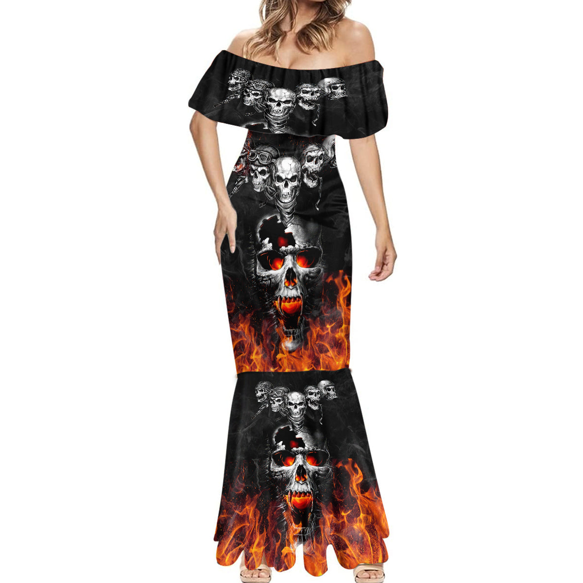 flaming-skull-hoodie-mermaid-dress-spectral-pyre
