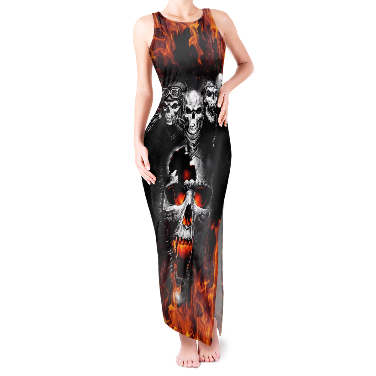 flaming-skull-hoodie-tank-maxi-dress-spectral-pyre