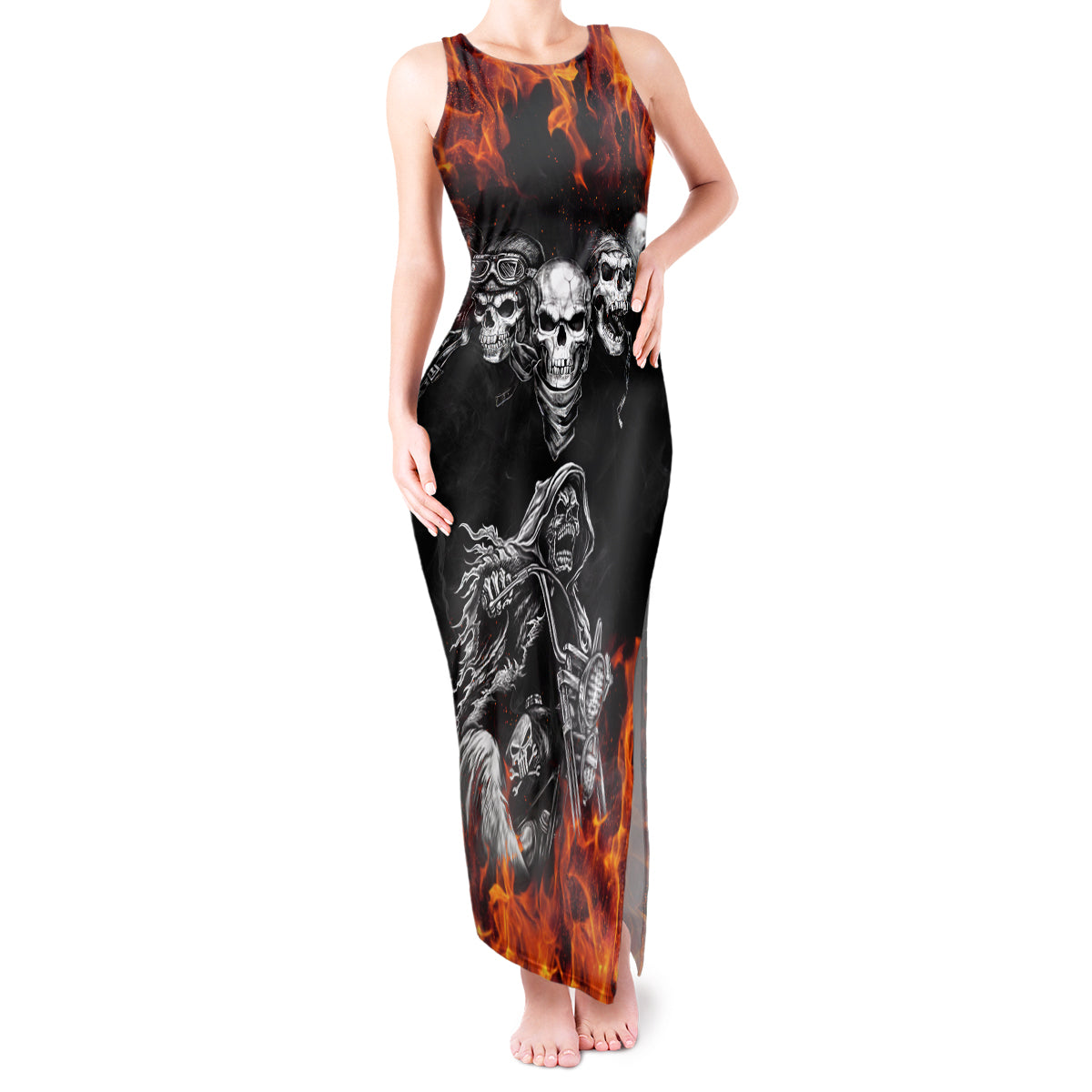 skull-tank-maxi-dress-five-skull-with-motocycle