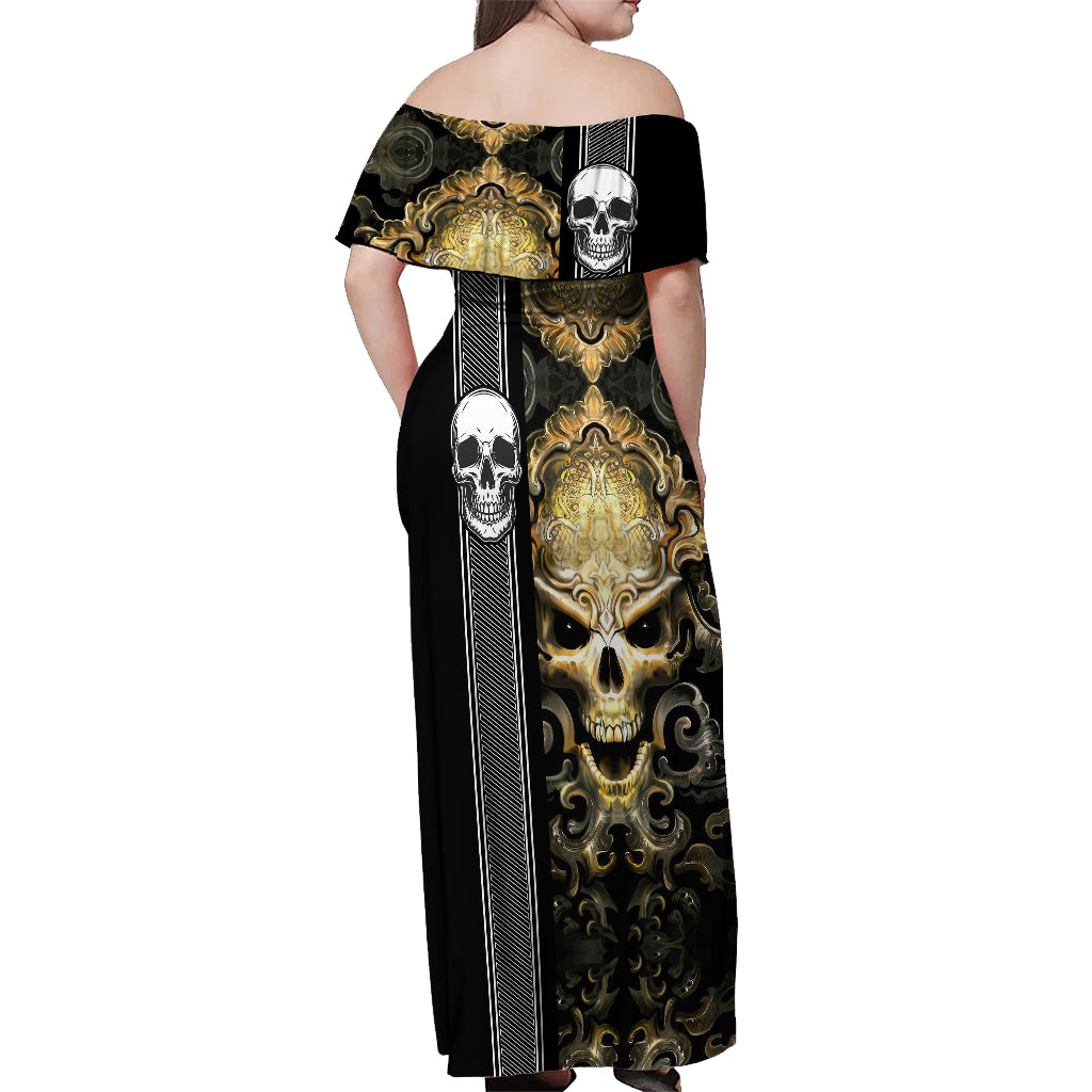 golden-gothic-skull-off-shoulder-maxi-dress-embracing-ancient-elegance