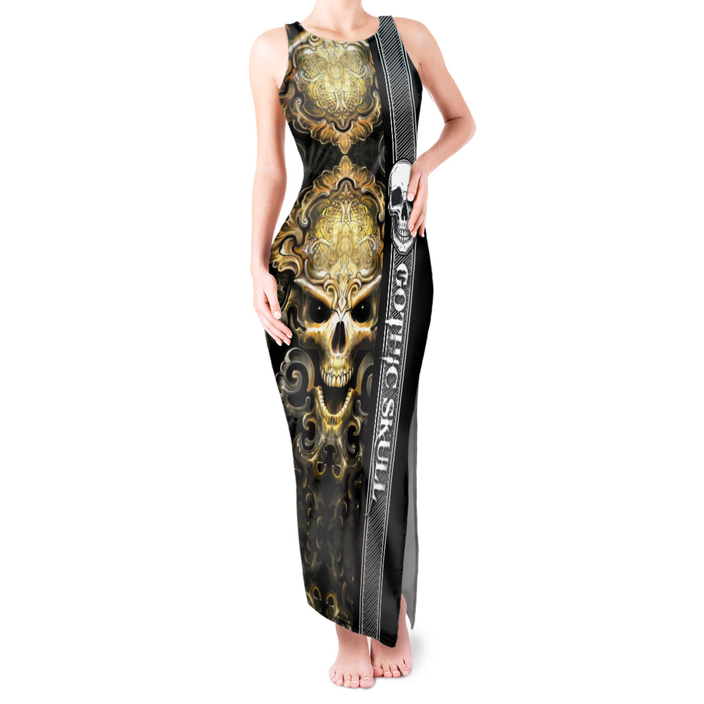 golden-gothic-skull-tank-maxi-dress-embracing-ancient-elegance