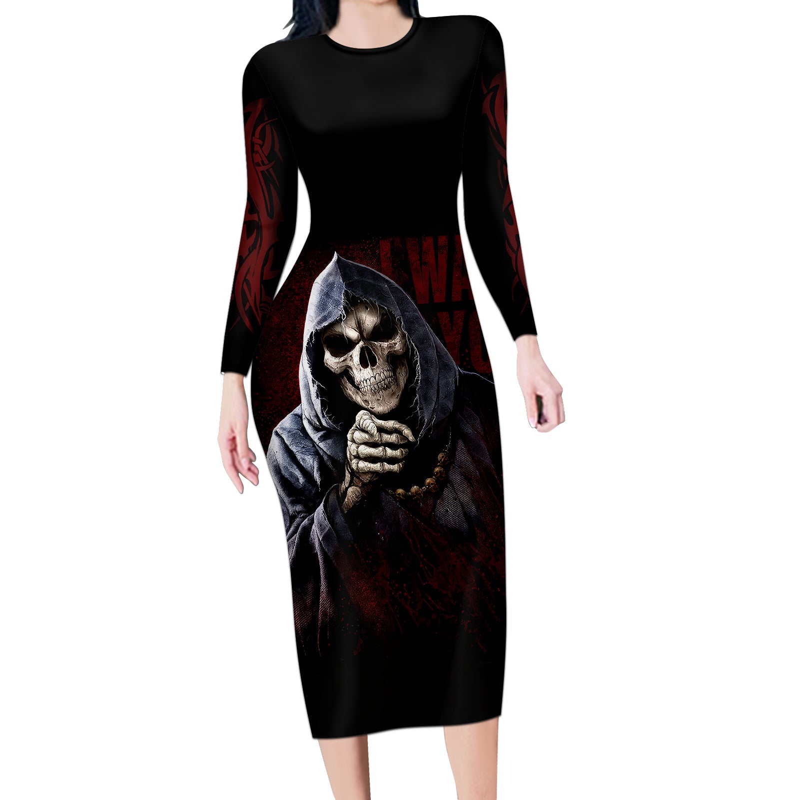 reaper-long-sleeve-bodycon-dress-uncle-death-angel-peace-skull