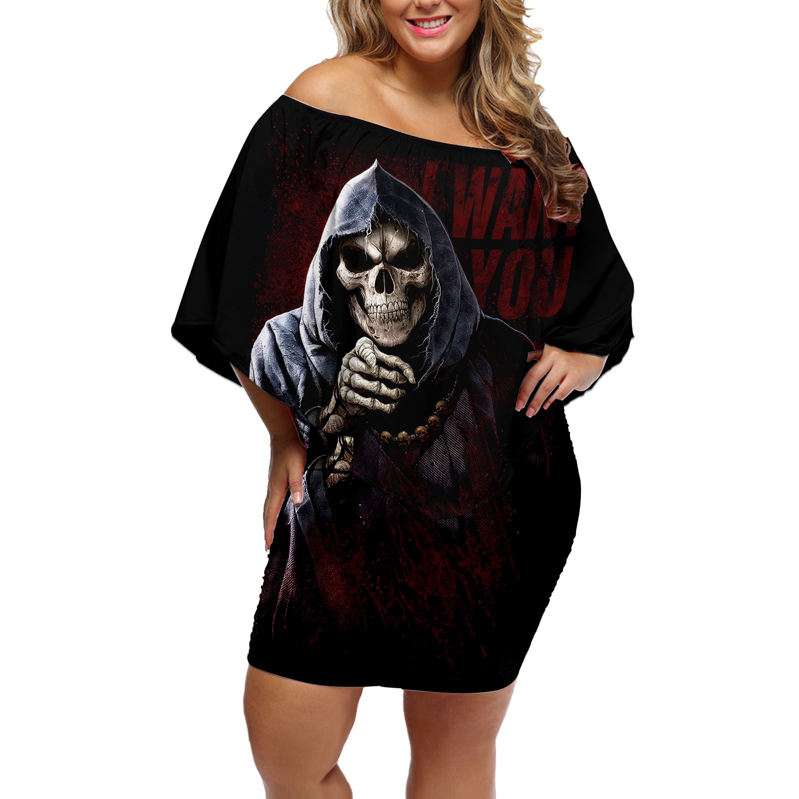 reaper-off-shoulder-short-dress-uncle-death-angel-peace-skull