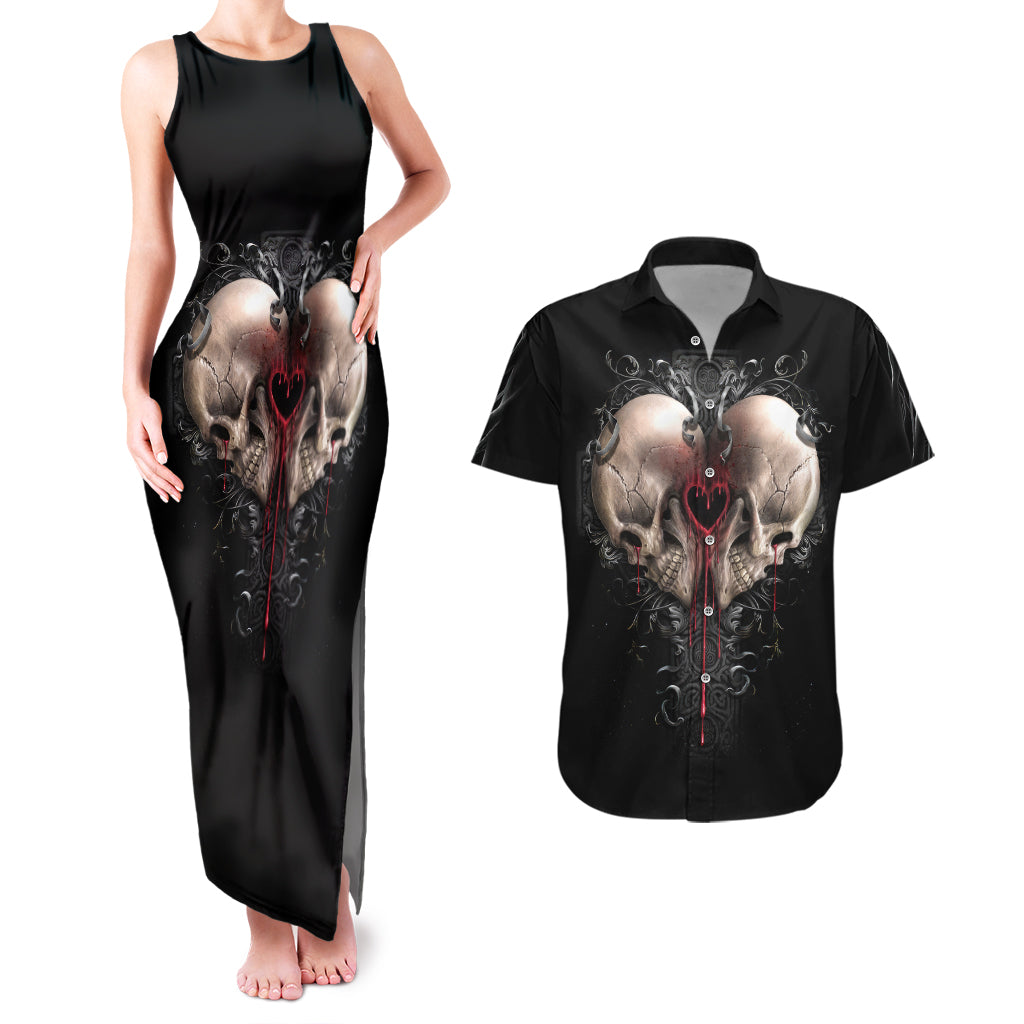 reaper-heart-couples-matching-tank-maxi-dress-and-hawaiian-shirt-eternal-embrace-uniting-souls-in-the-realm-of-skulls