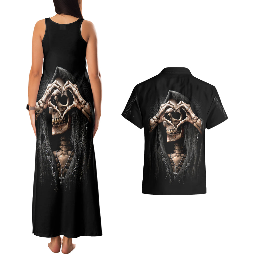 reaper-heart-couples-matching-tank-maxi-dress-and-hawaiian-shirt-eternal-embrace-uniting-souls-in-the-realm-of-skulls