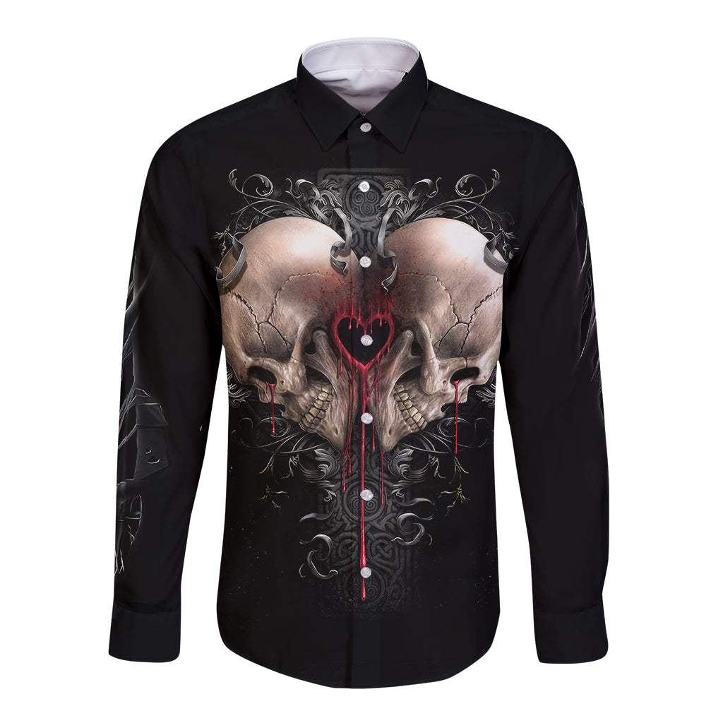 reaper-heart-long-sleeve-button-shirt-eternal-embrace-uniting-souls-in-the-realm-of-skulls