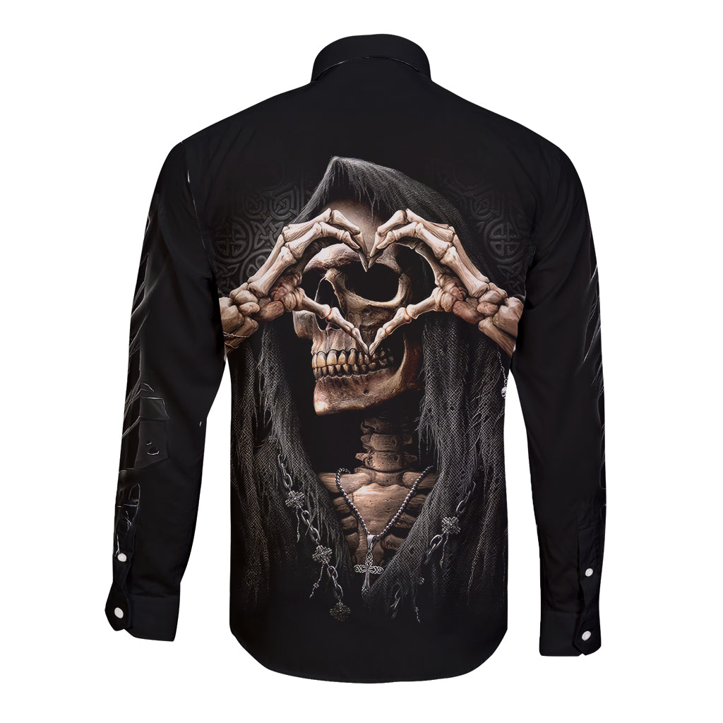 reaper-heart-long-sleeve-button-shirt-eternal-embrace-uniting-souls-in-the-realm-of-skulls