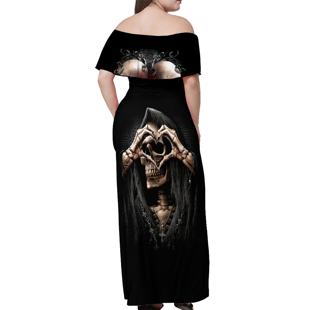 reaper-heart-off-shoulder-maxi-dress-eternal-embrace-uniting-souls-in-the-realm-of-skulls