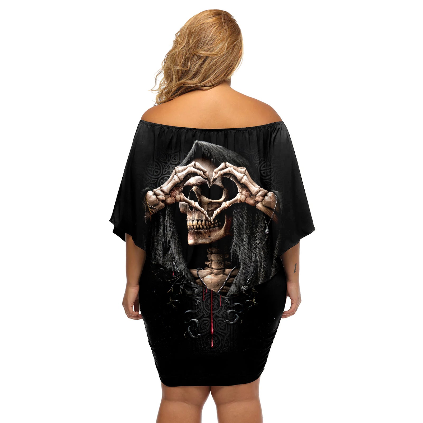 reaper-heart-off-shoulder-short-dress-eternal-embrace-uniting-souls-in-the-realm-of-skulls