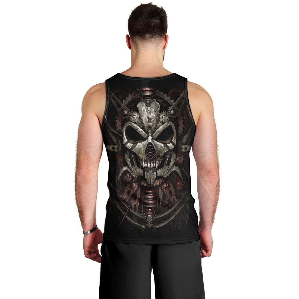 unveiling-the-mechanical-skull-men-tank-top-cybernetic-enigma