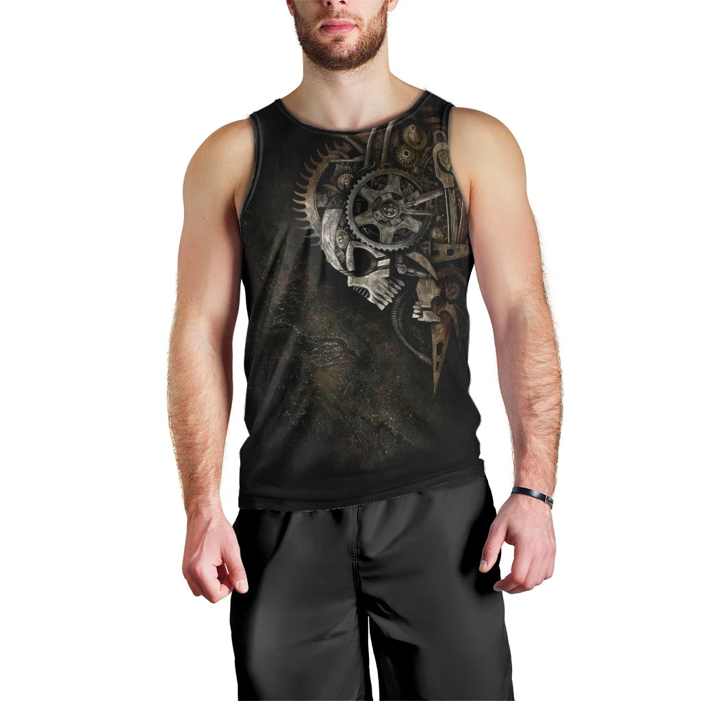 unveiling-the-mechanical-skull-men-tank-top-cybernetic-enigma
