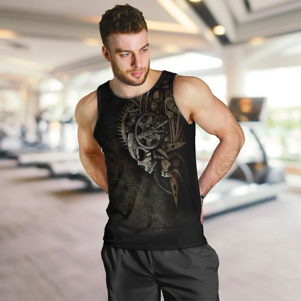 unveiling-the-mechanical-skull-men-tank-top-cybernetic-enigma