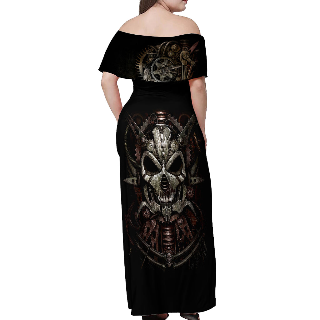 unveiling-the-mechanical-skull-off-shoulder-maxi-dress-cybernetic-enigma