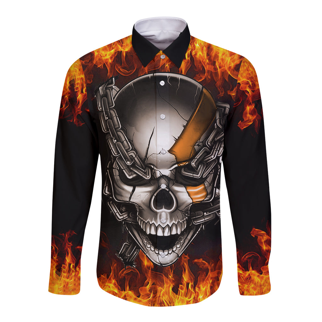 metal-skull-long-sleeve-button-shirt-infernal-chains-in-fiery-abyss