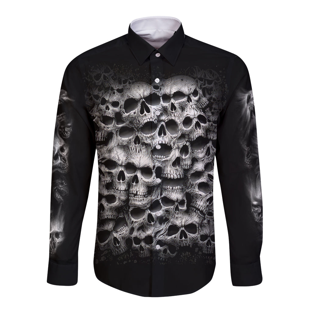 skull-long-sleeve-button-shirt-twisted-head-skull
