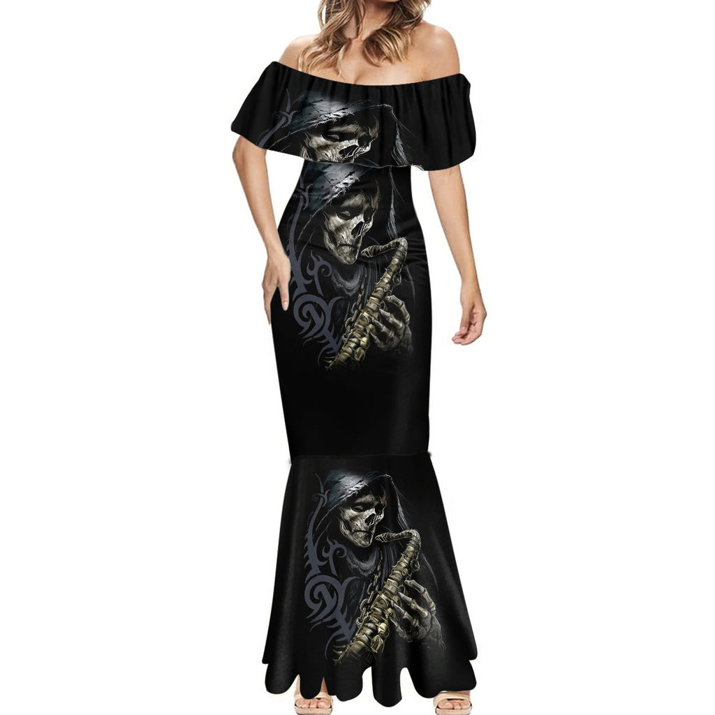 skull-mermaid-dress-musician-of-death