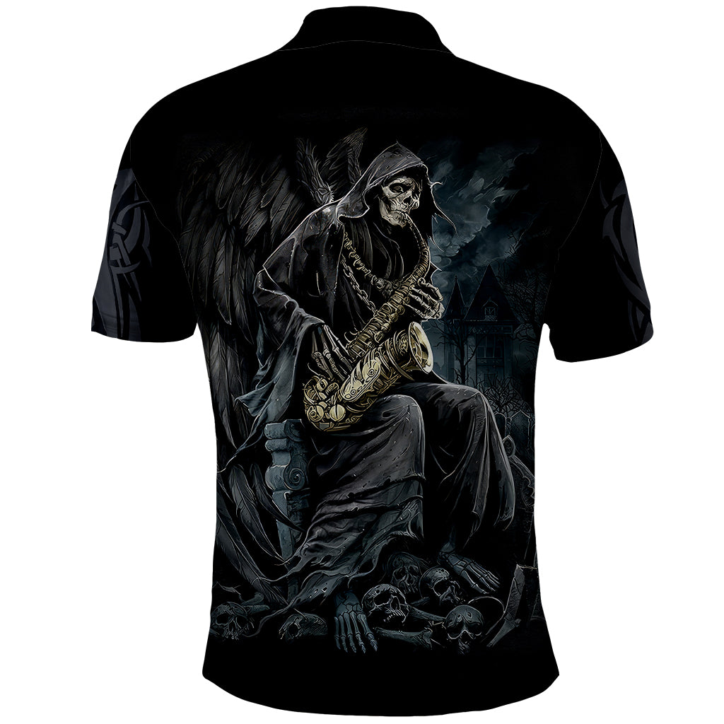 skull-polo-shirt-musician-of-death