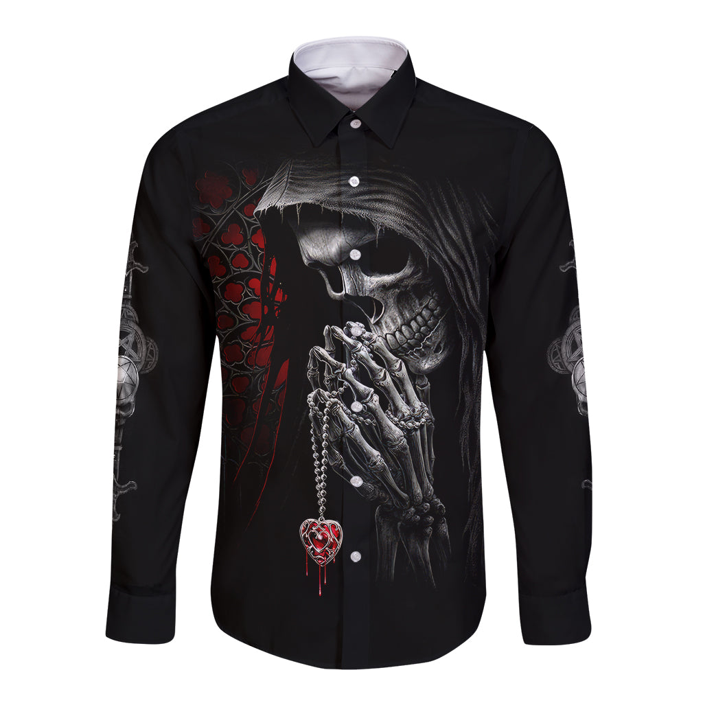 skull-long-sleeve-button-shirt-death-angel-in-love