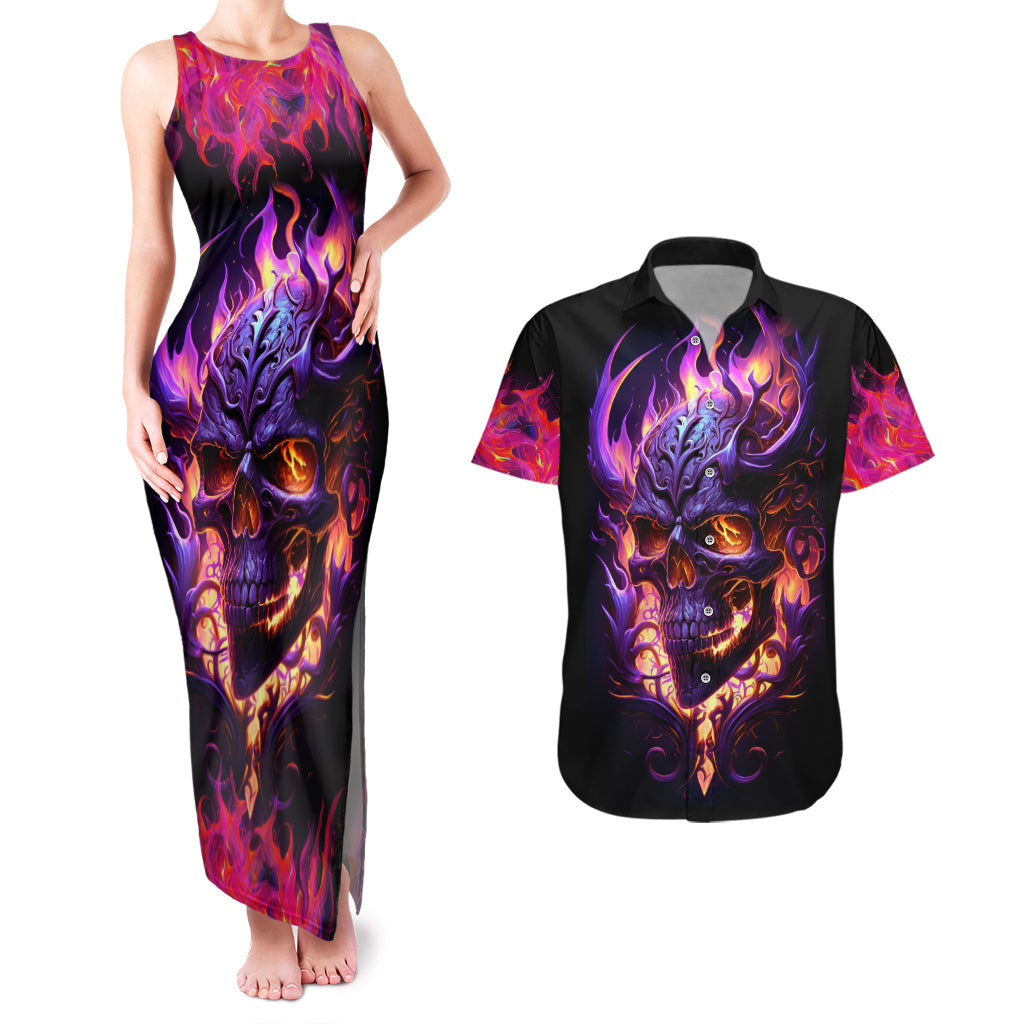 skull-couples-matching-tank-maxi-dress-and-hawaiian-shirt-purple-skull-fire
