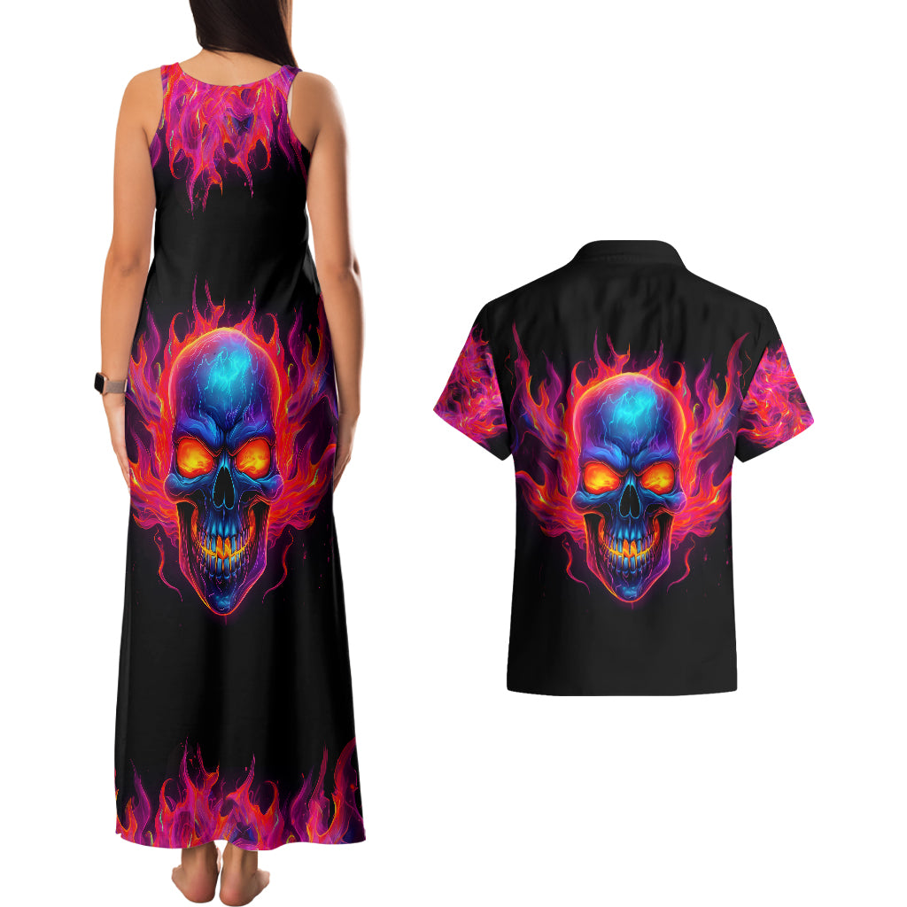 skull-couples-matching-tank-maxi-dress-and-hawaiian-shirt-purple-skull-fire