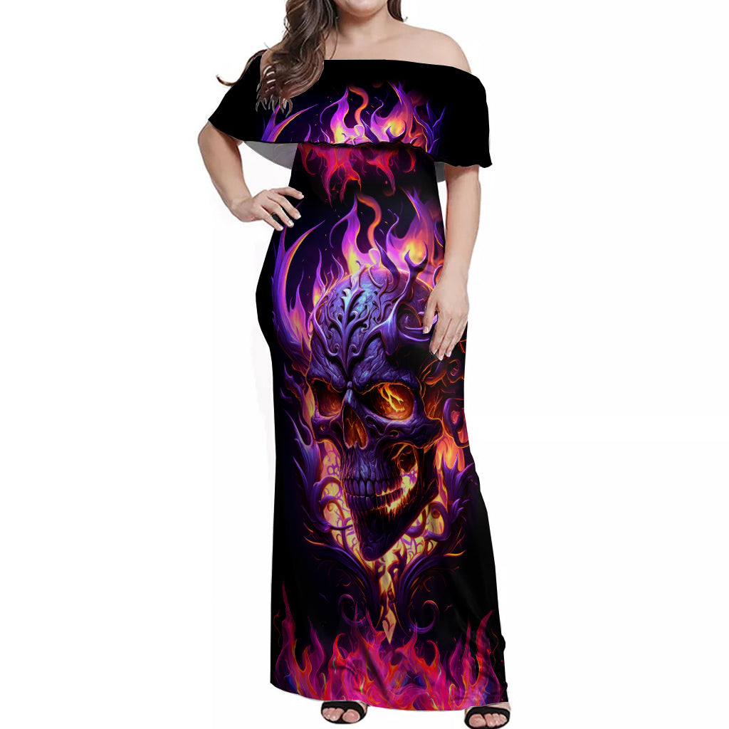 skull-off-shoulder-maxi-dress-purple-skull-fire