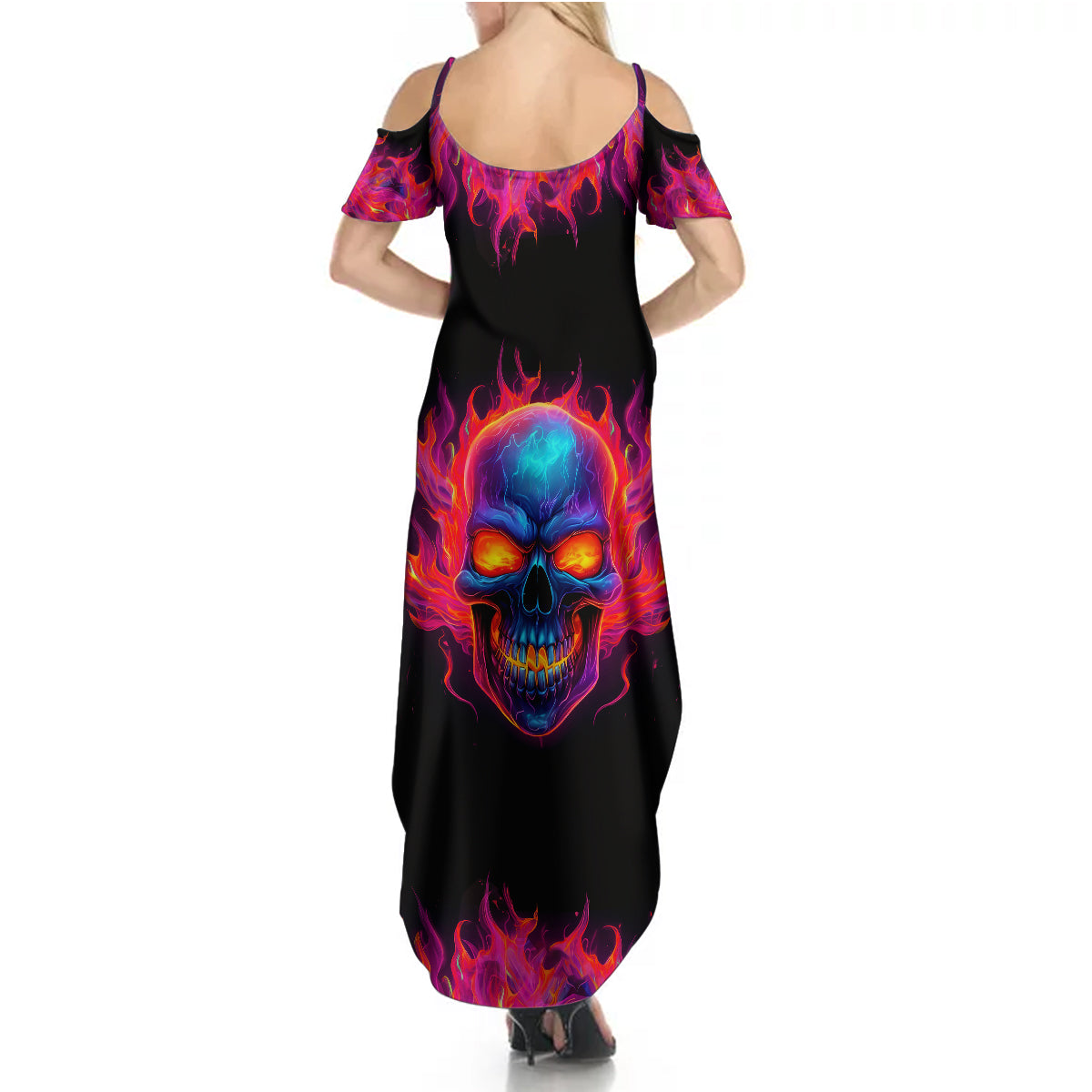 skull-summer-maxi-dress-purple-skull-fire