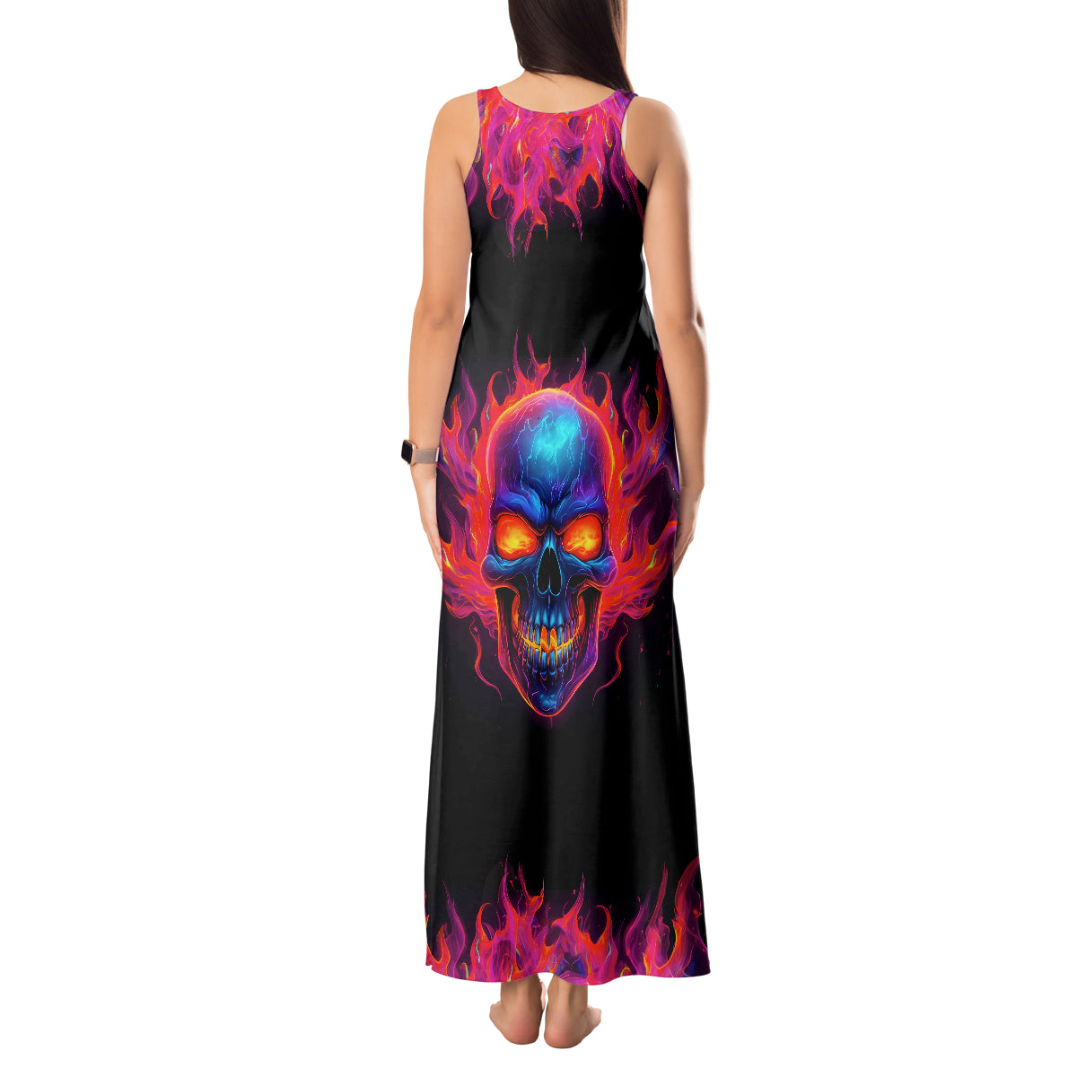 skull-tank-maxi-dress-purple-skull-fire