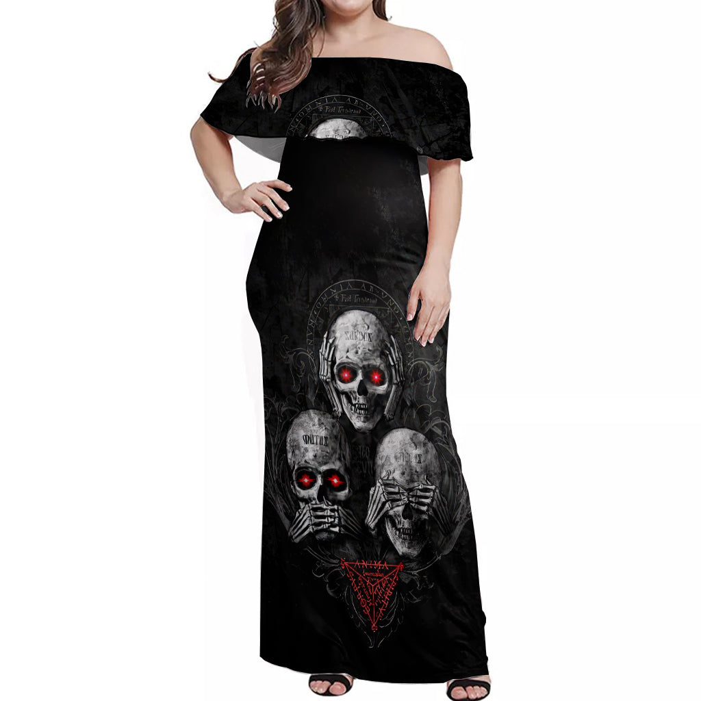 skull-off-shoulder-maxi-dress-no-see-no-hear-no-speak-evil