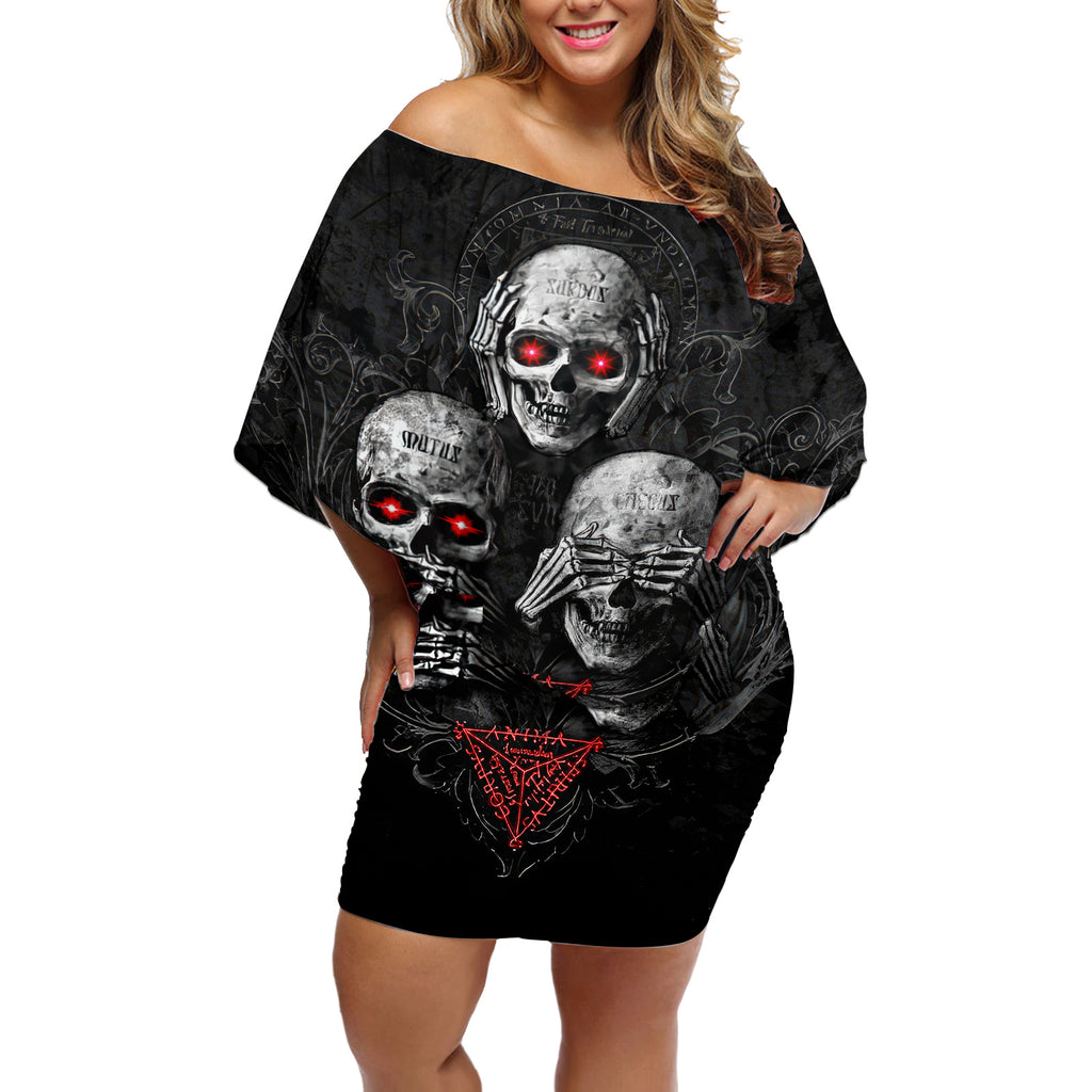 skull-off-shoulder-short-dress-no-see-no-hear-no-speak-evil