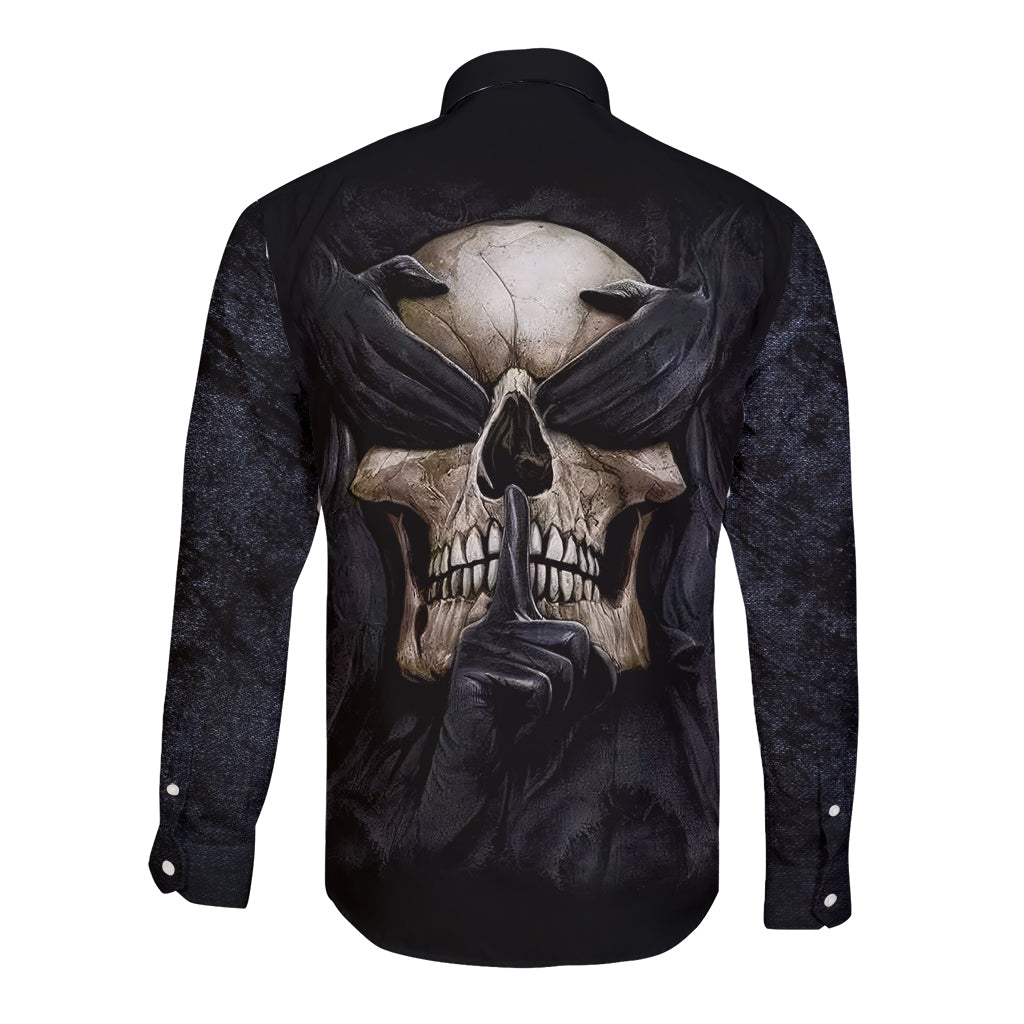 skull-long-sleeve-button-shirt-no-see-evil-red-rose-jean