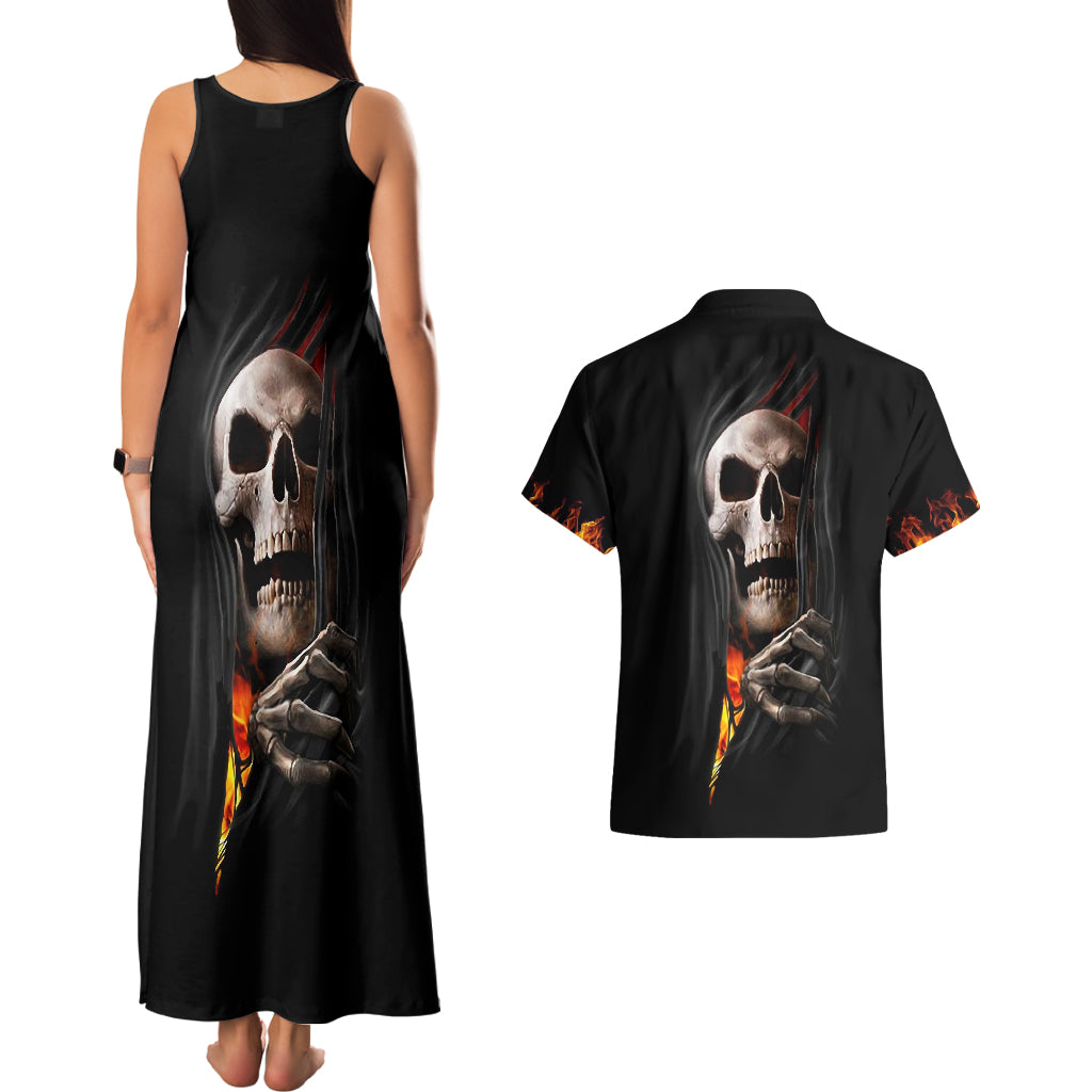 skull-couples-matching-tank-maxi-dress-and-hawaiian-shirt-skeleton-ripped-inside-flame
