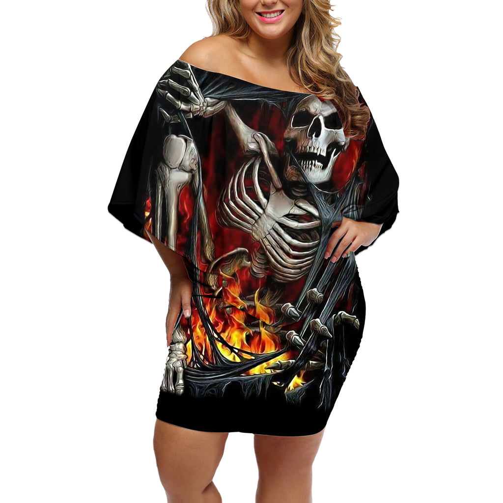 skull-off-shoulder-short-dress-skeleton-ripped-inside-flame