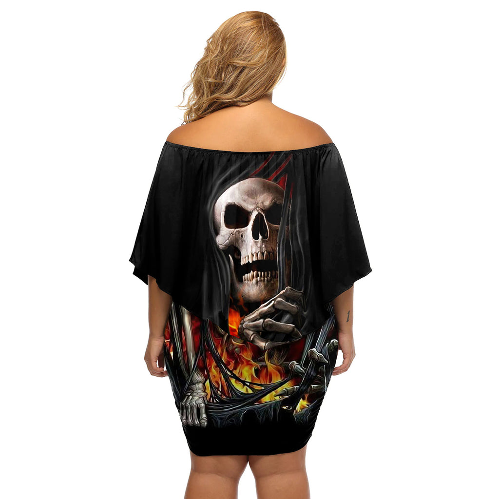 skull-off-shoulder-short-dress-skeleton-ripped-inside-flame